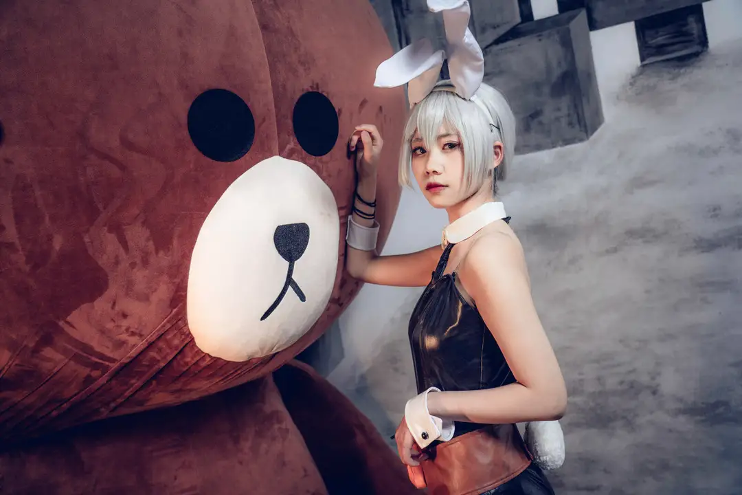 穹妹兔女郎cosplay兔萌萌 ，爱了爱了~~