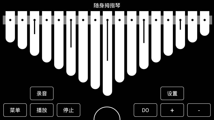 随身拇指琴这是一款简洁的拇指琴模拟器