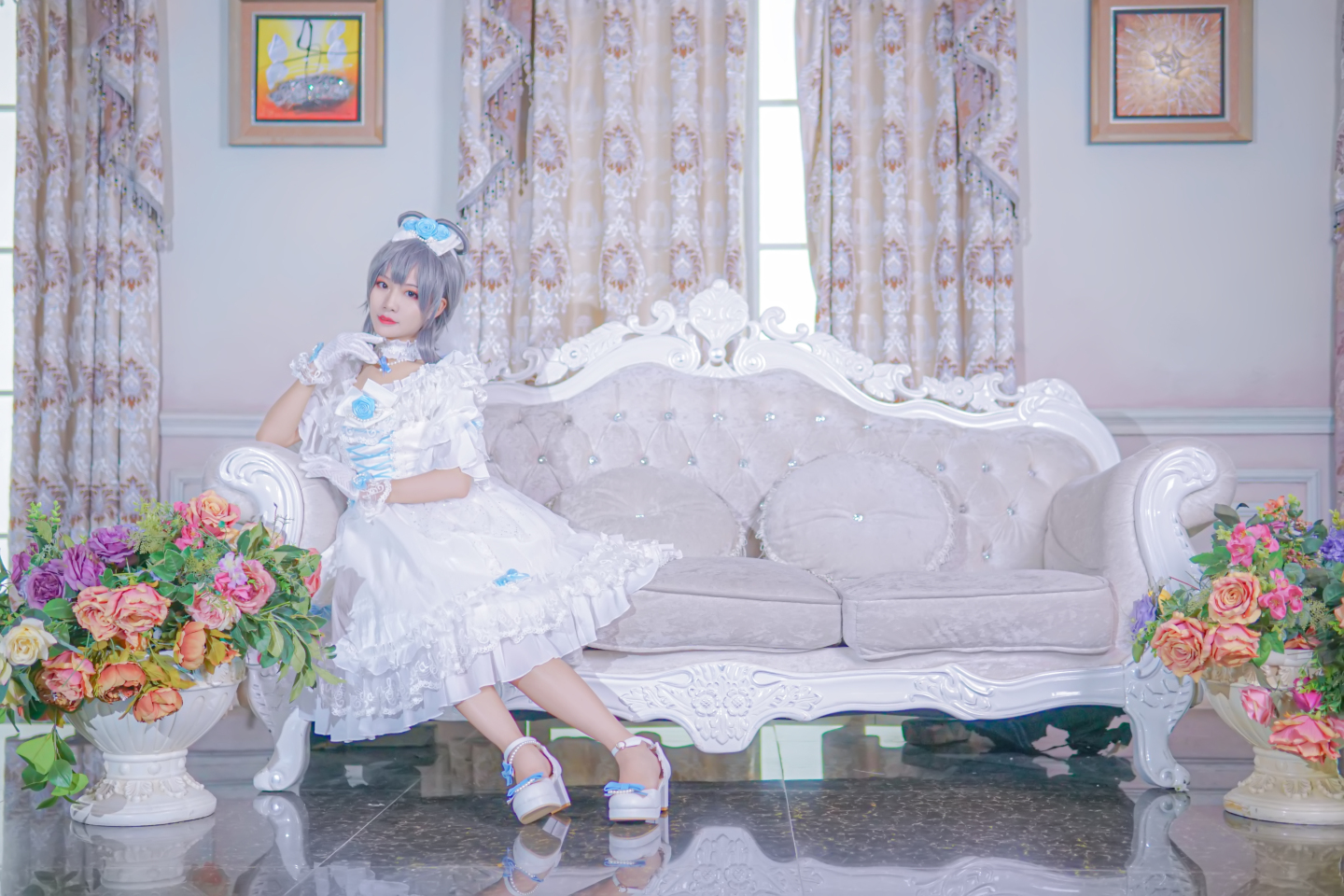 【cosplay】洛天依蔷薇花嫁cosplay