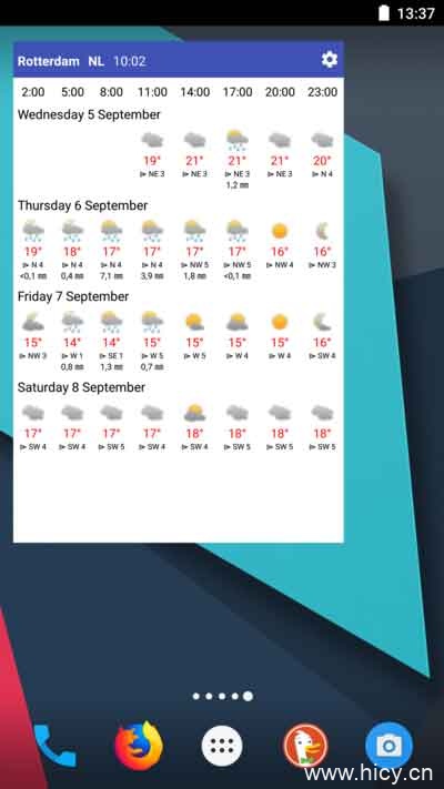 天气小部件 v1.5.1-1 天气小部件 v1.5.1