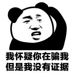怀疑却没有证据系列表情包