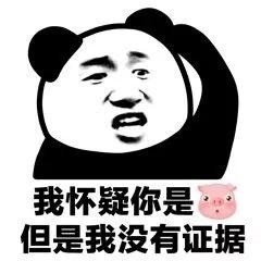 怀疑却没有证据系列表情包