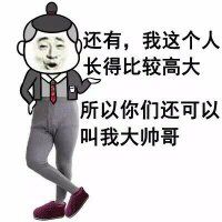 大家好,我姓帅名哥,也可以叫我大帅哥表情包