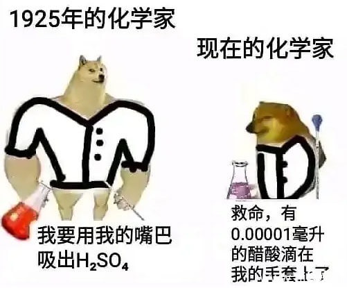 肌肉柴犬和小废柴生动对比搞笑表情图