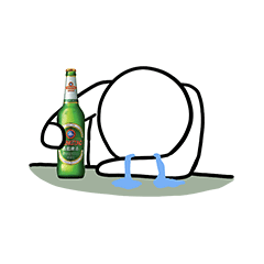 一个人独自流泪喝酒喝可乐系列表情包