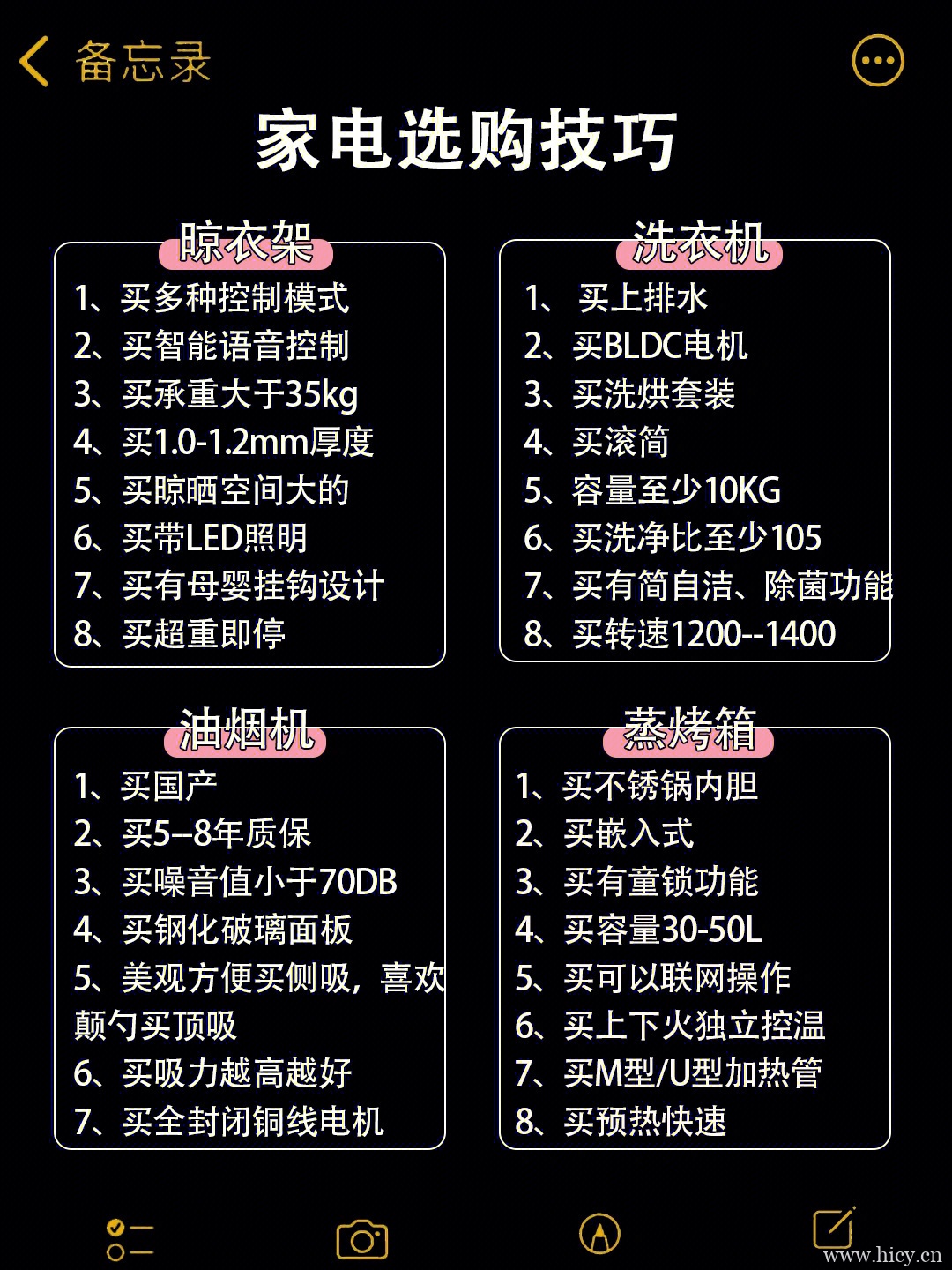 全屋生活必需日常家电品牌推荐，推荐整理